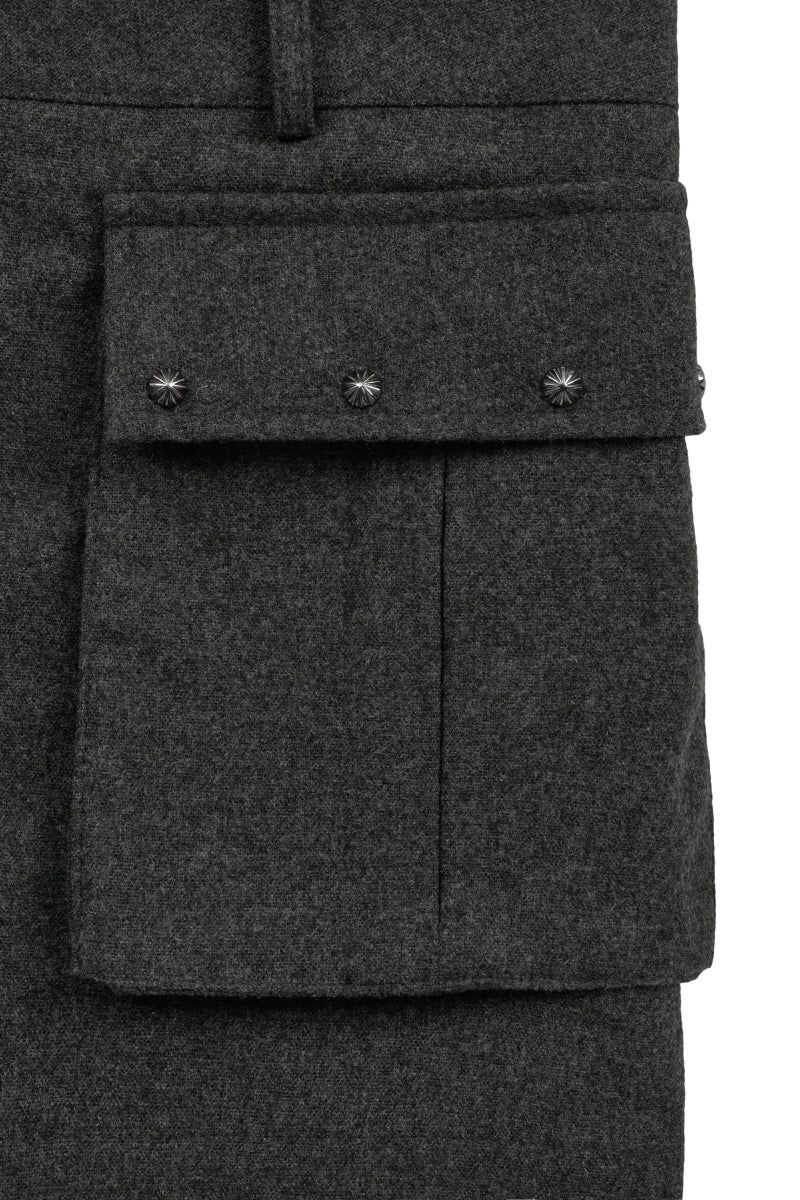 wool pk skirt (dark grey)