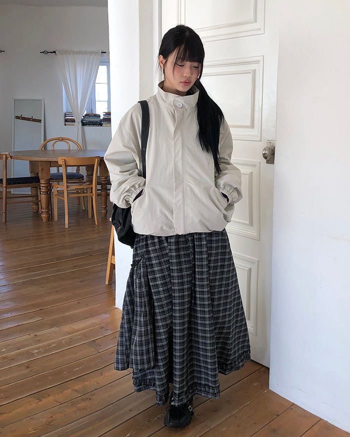 Wern Oversized Nylon Windbreaker