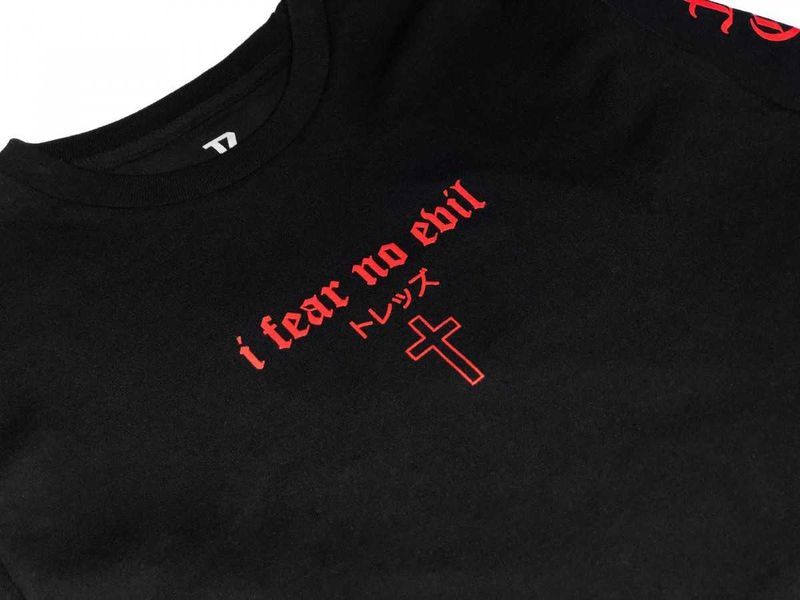 TZ I FEAR NO EVIL LS BLACK/RED