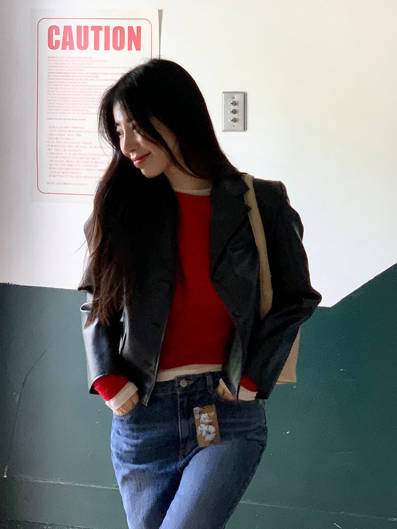 [MADE] Femme Leather Mini Jacket