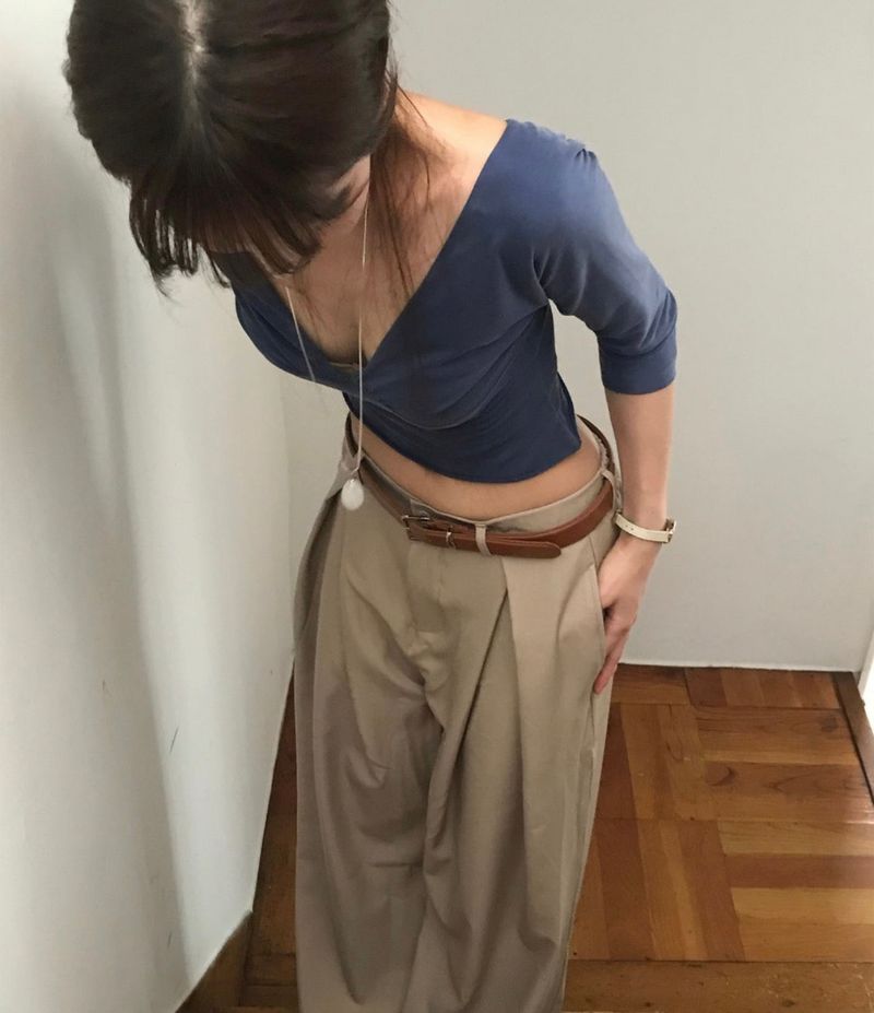 [ workwear ] mush pintuck & autumn wide sl