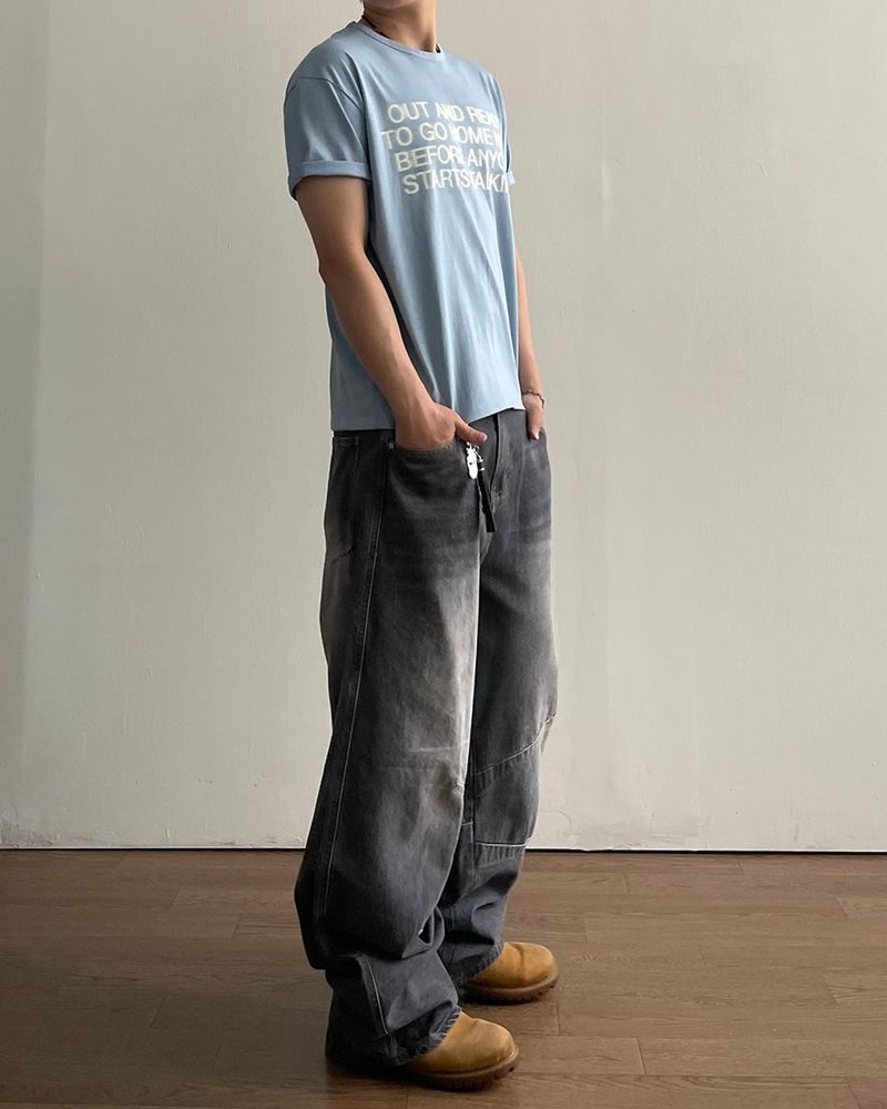 Blur Printing Short Sleeve T