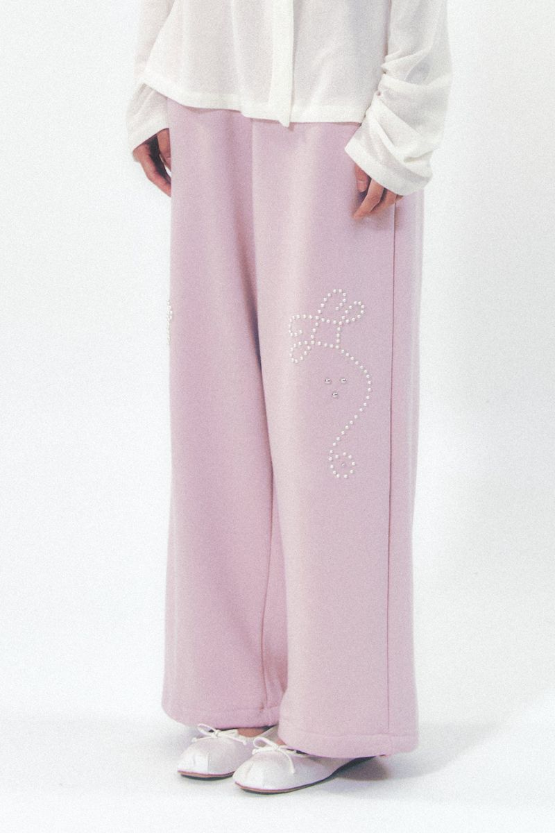 MOILLY(モイリー)の「Pearl Track Pants Pink(Pants)」