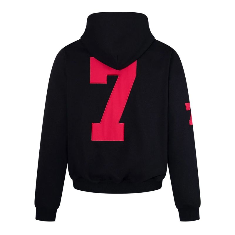 Number Patch Hood Zip-Up