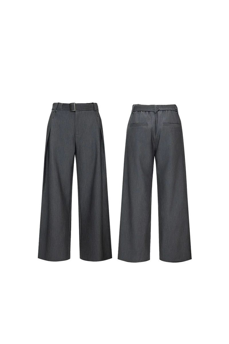 Asymmetric Wide Leg Trousers