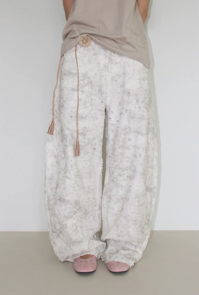 AAKE(アケ)の「POPCORN DAMAGE PANTS(Pants)」