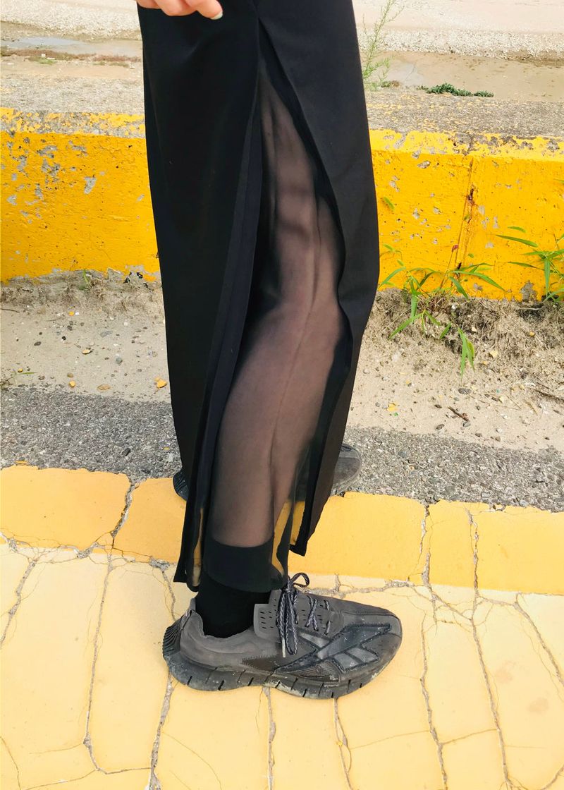  SIDE CUT MIDI SKIRT