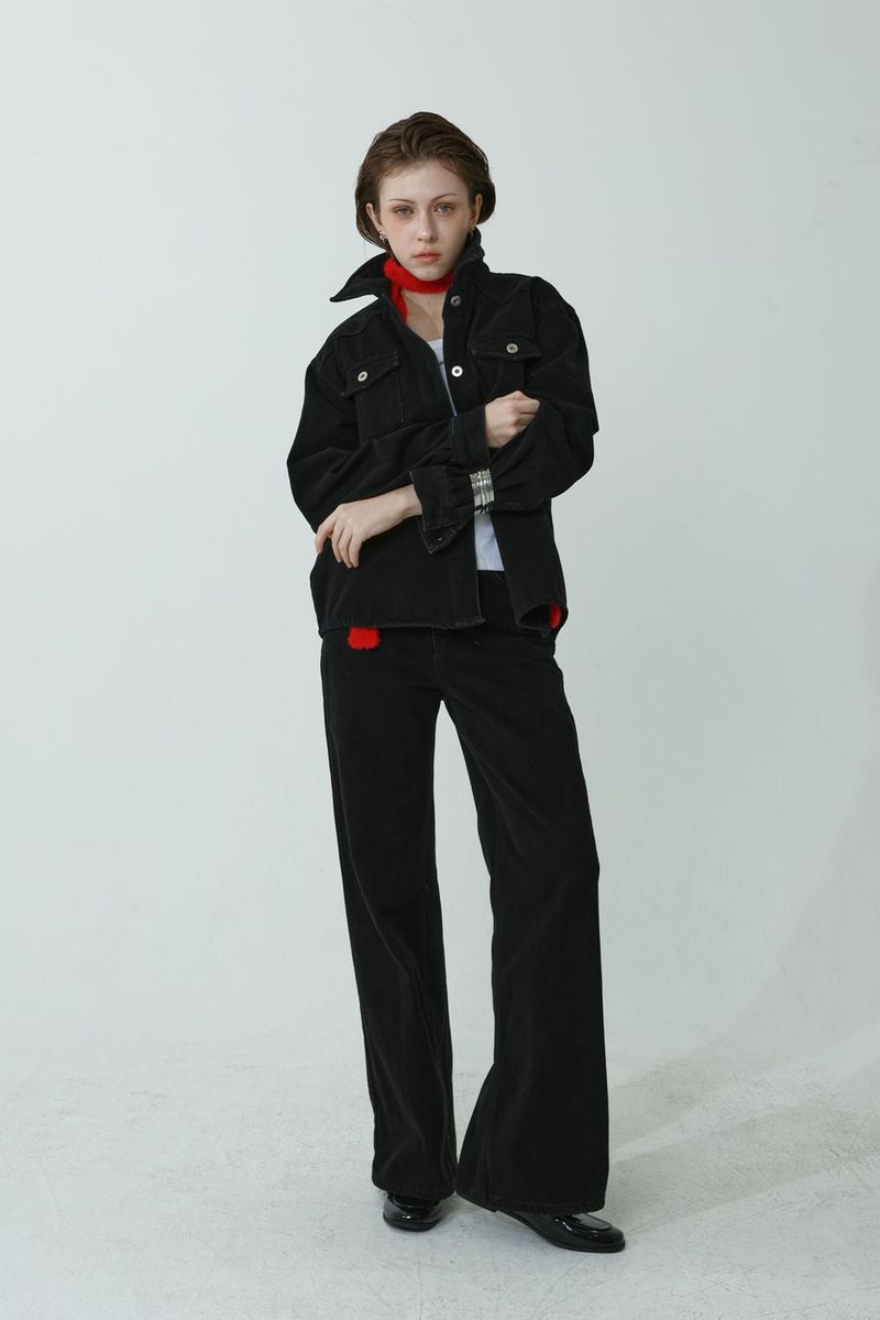 COTTON HEAT-TECH JACKET_BLACK