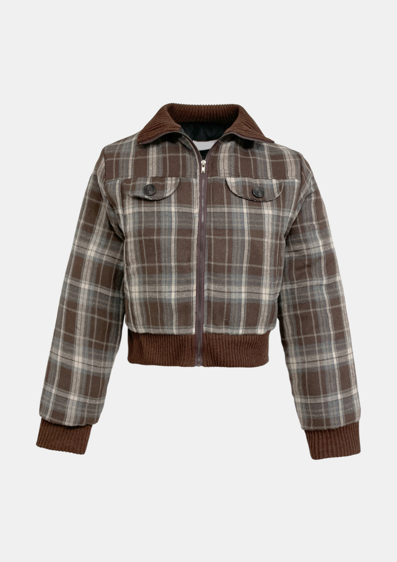 Storm Check Crop Jumper