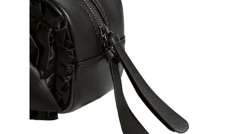 Shaki shirring ribbon sholder bag