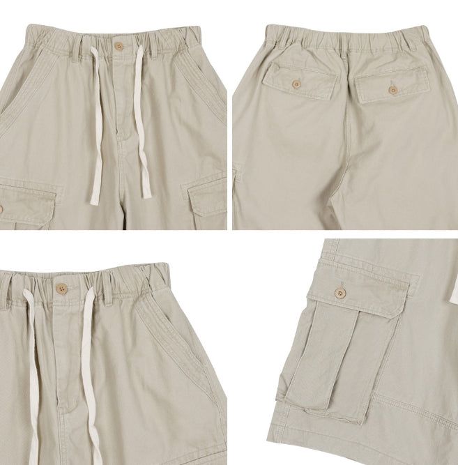 Elder Washed Cargo Bermuda Pants