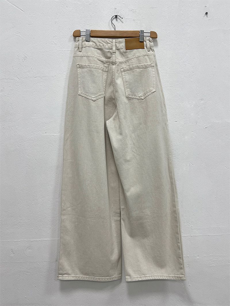 PLAIN WASHED PINTUCK PANTS (2C)