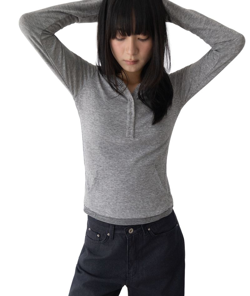 Monde Deep Henley Hoodie