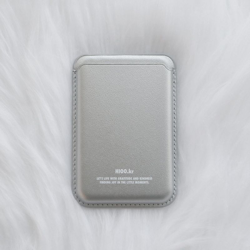 hioo magsafe wallet - silver.