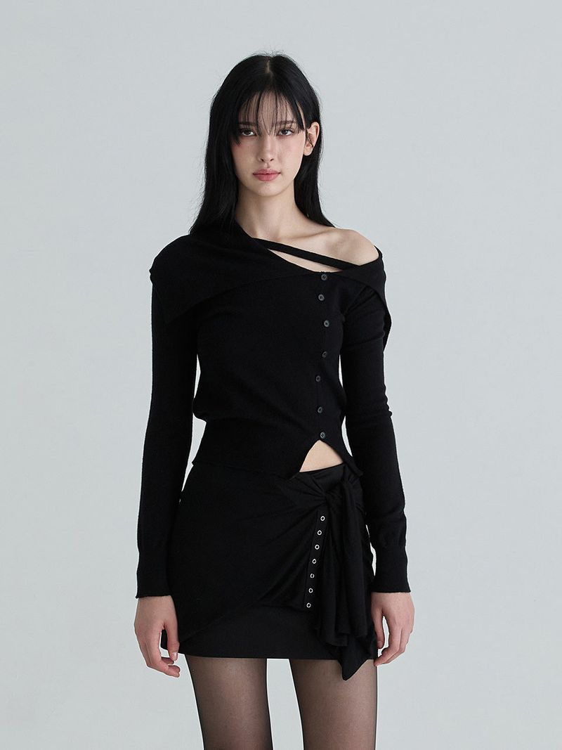 Sailor strap knit (Black)