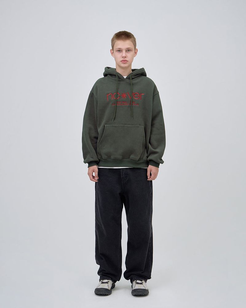 POINT LOGO HOODIE - CHARCOAL
