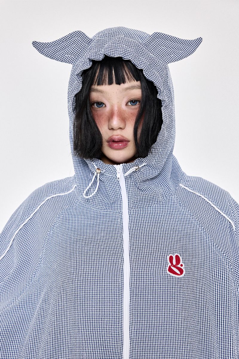 ウィングチェックウィンドブレーカー Navy