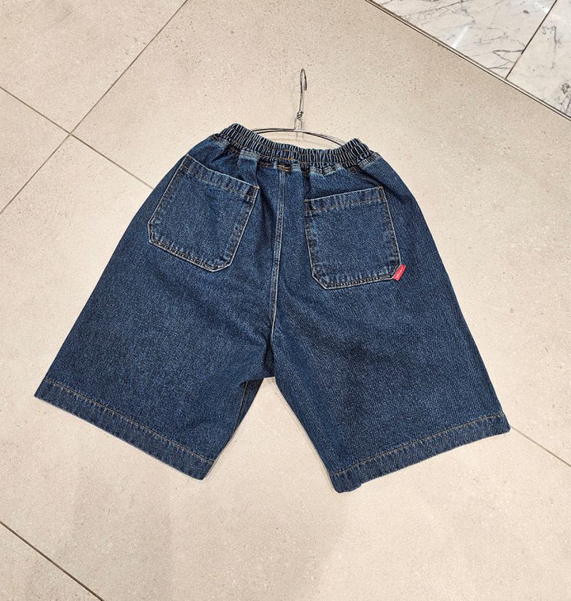 VENTIQUE Washed Bermuda denim PT 2color