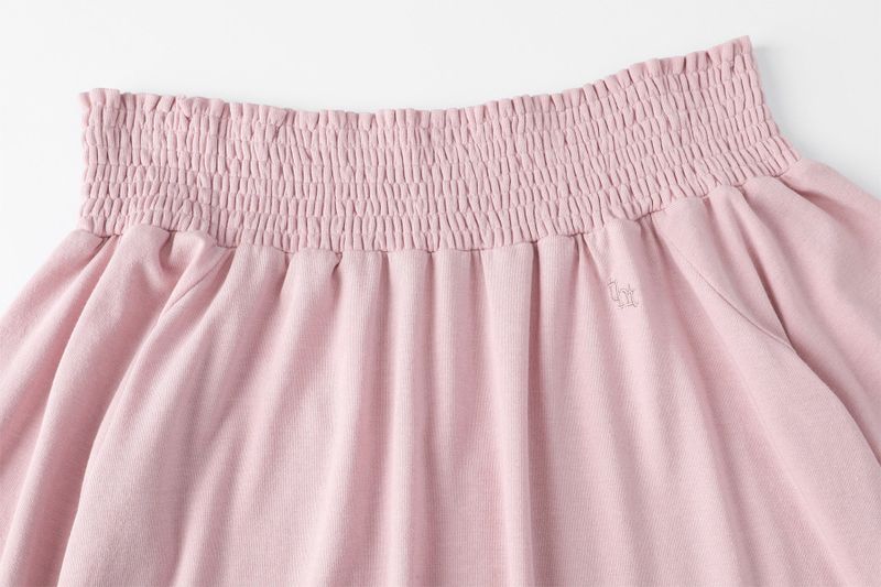 Bell shirring top - pink