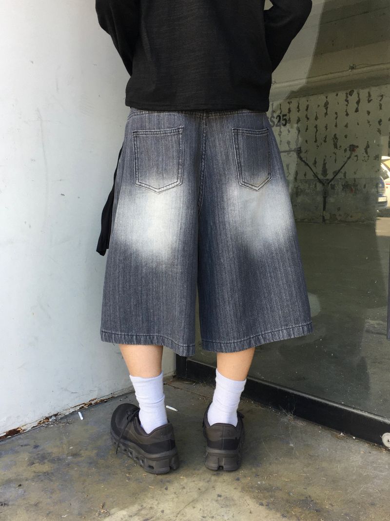 Surf Stripe Bermuda Denim Pants 2C