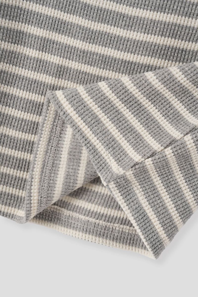 Lofi Striped Waffled Top