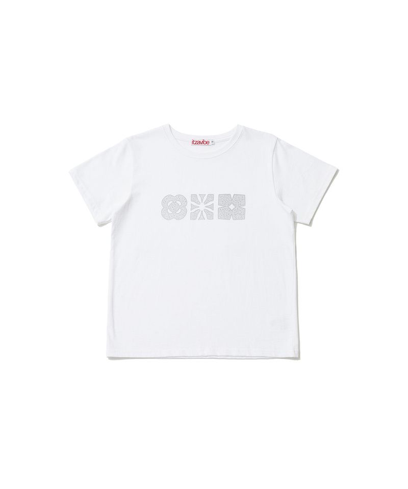 LACE FLOWER T SHIRT - WHITE
