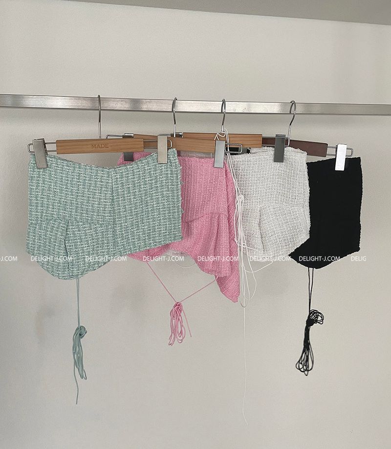 BLACKPINK Tweed Backless Bustier