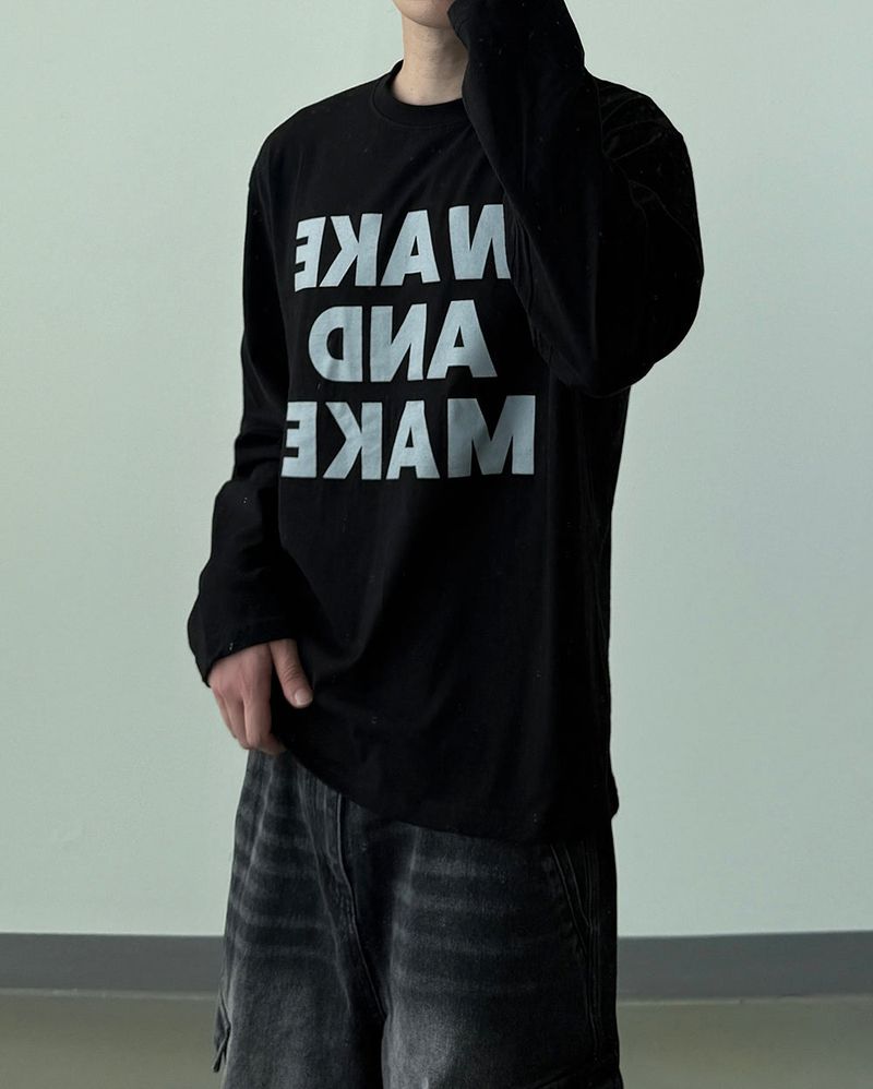 Text Regular Fit Long Sleeve