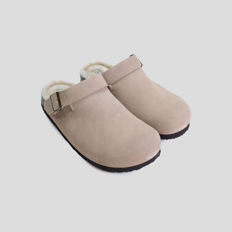 CHUBASCO CANTO FUR BACK STRAP MULE FCC2409 TAUPE
