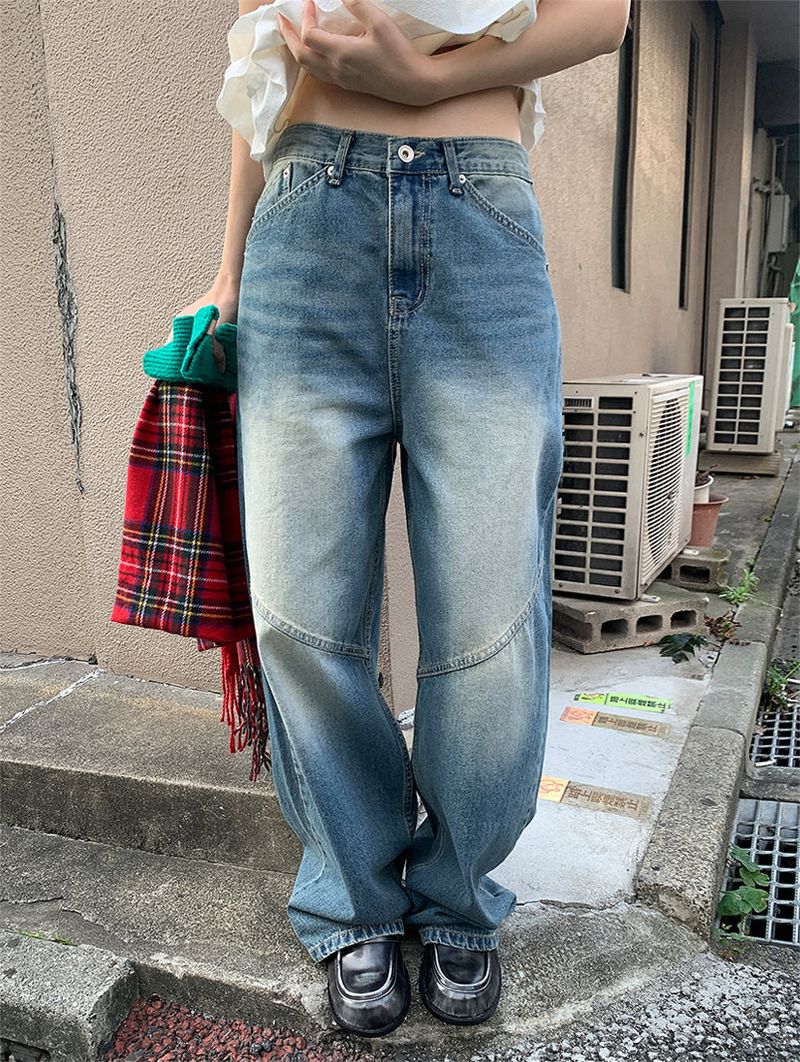 BIAS WIDE JEANS (2C)