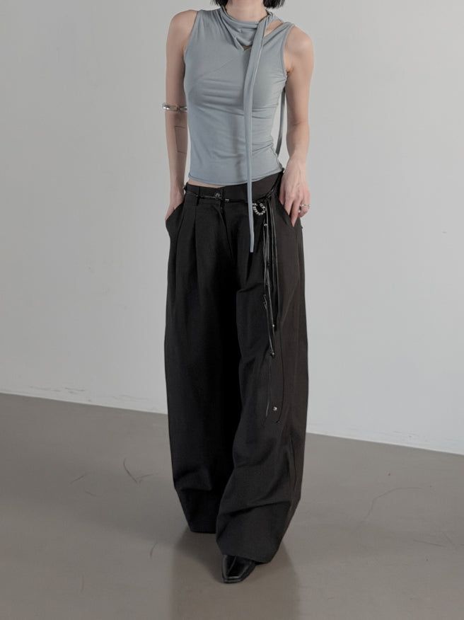 Carre Scarf Slit Sleeveless