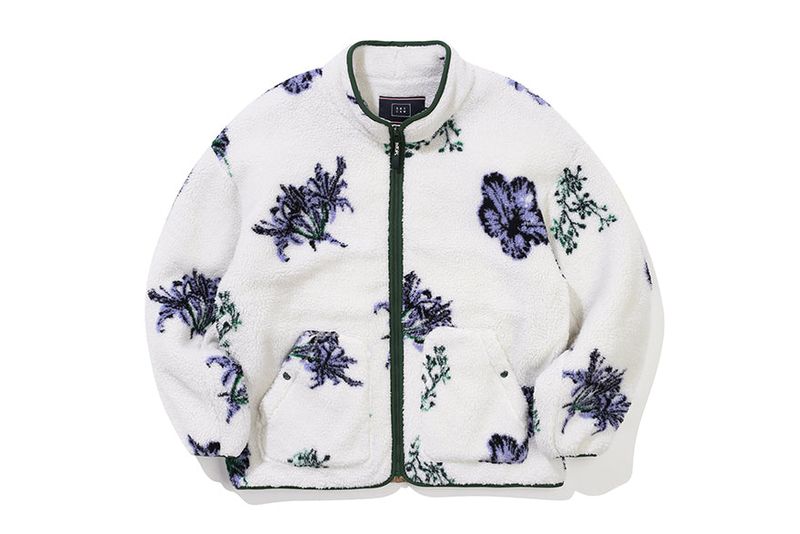 WILD FLOWER FLEECE JACKET_OATMEAL