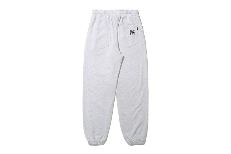 RECENT LOGO SWEAT PANTS_LIGHT GREY