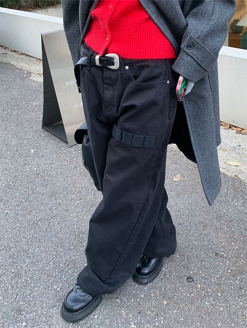 MULTI DETAIL WIDE TROUSER PANTS (3COLOR)