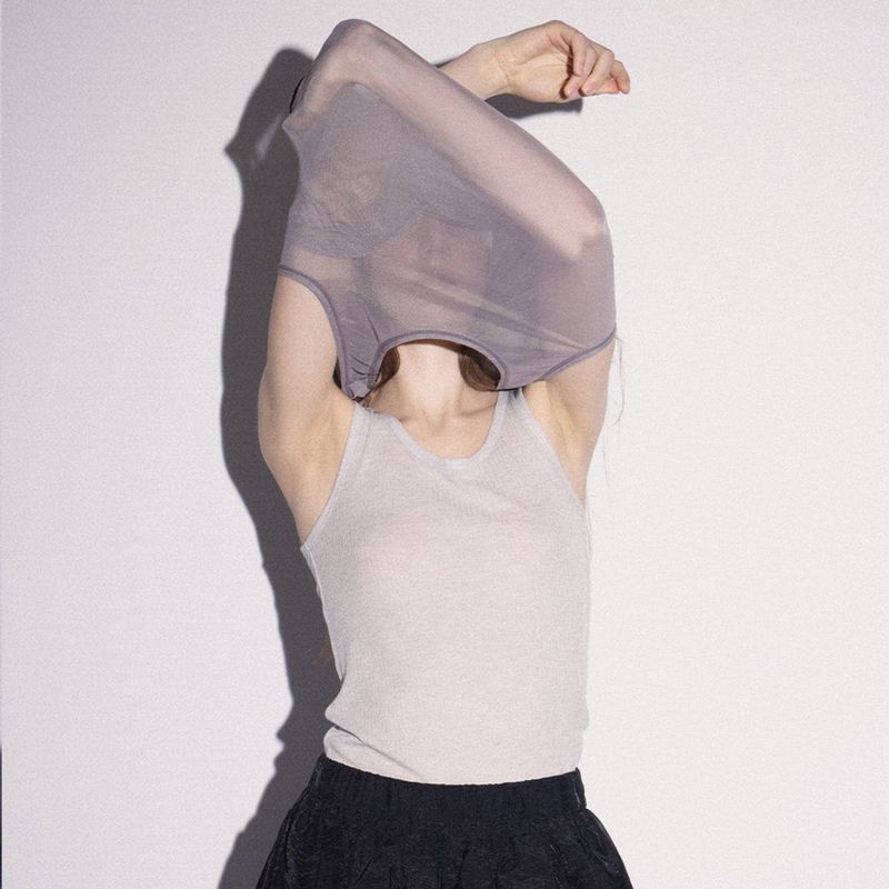 Melly&Rose（メリーアンドローズ）の「ROSE SEE THROUGH TANK TOP SET（Tops）」