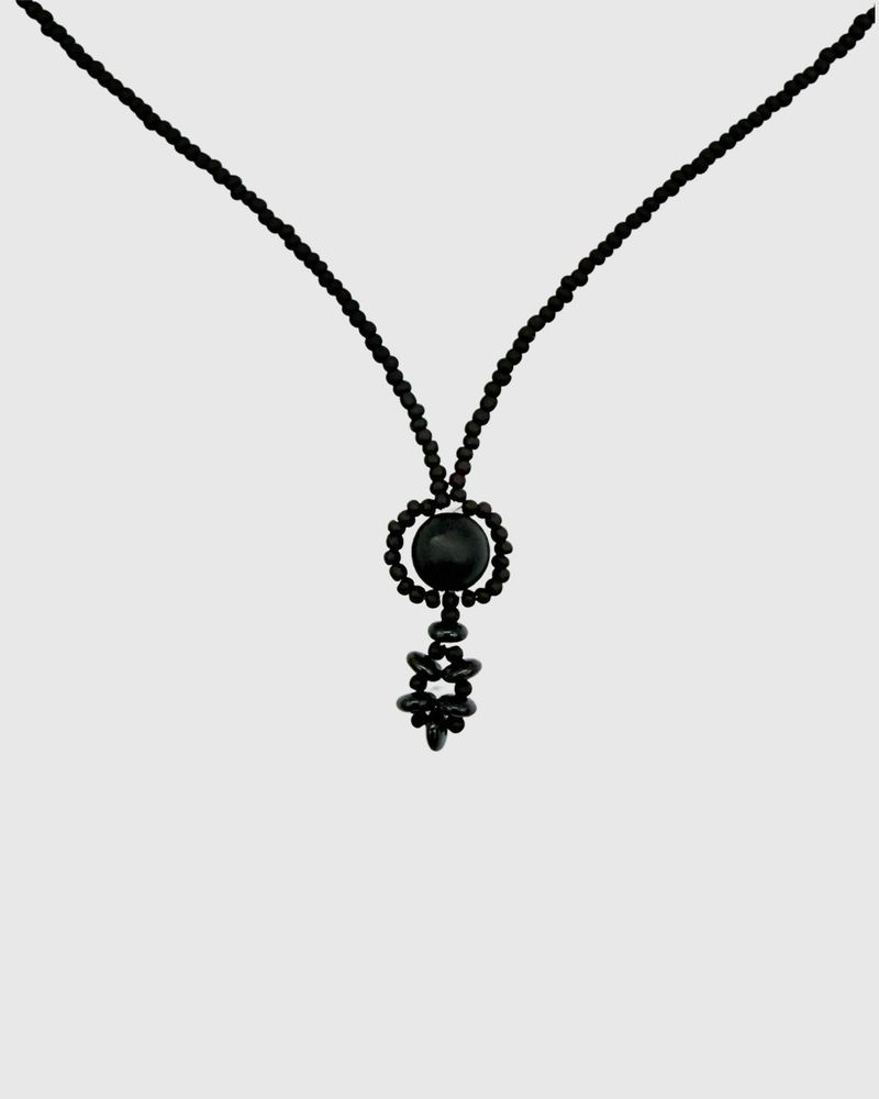 sanli（サンリー）の「オニキスドロップネックレス (2 size)（アクセサリー）」