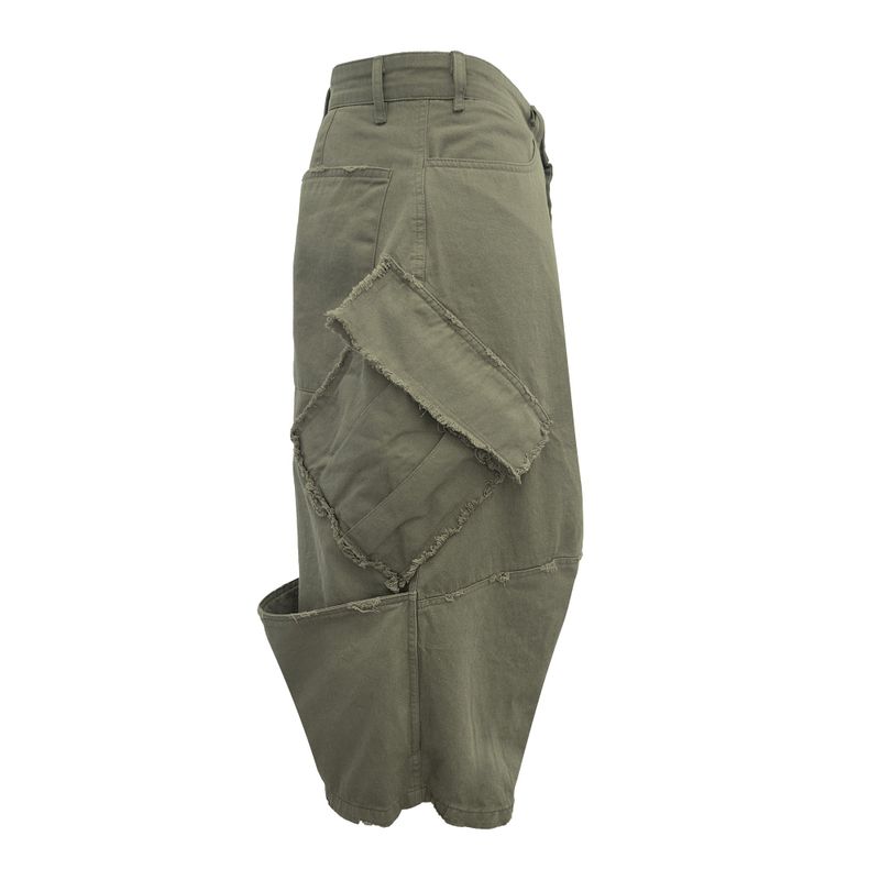 VTG BACK BOOTS CARGO SHORTS_KHAKI