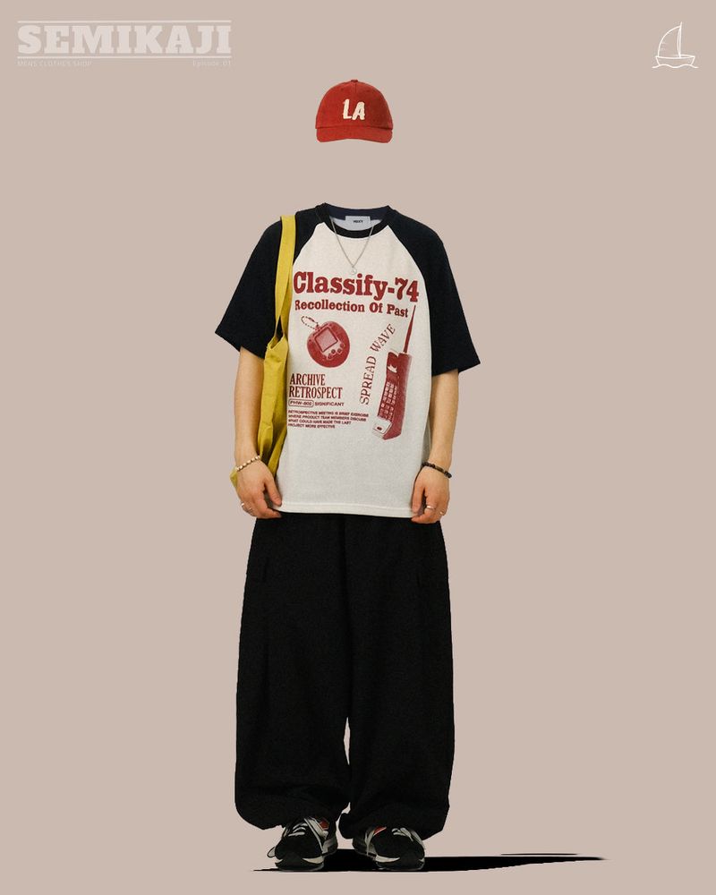 XX Raglan Printing Kint 1/2 T