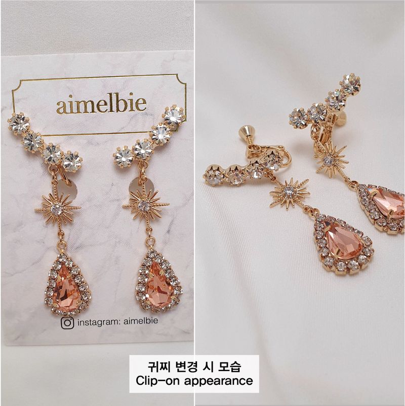 Stellar Elf Earring - Peach