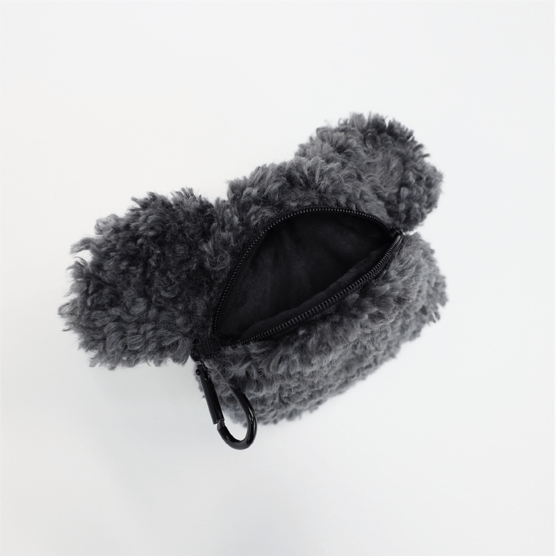 PAPA.GO.PAPA Black Sesame Piz Poodle Pouch Keyring
