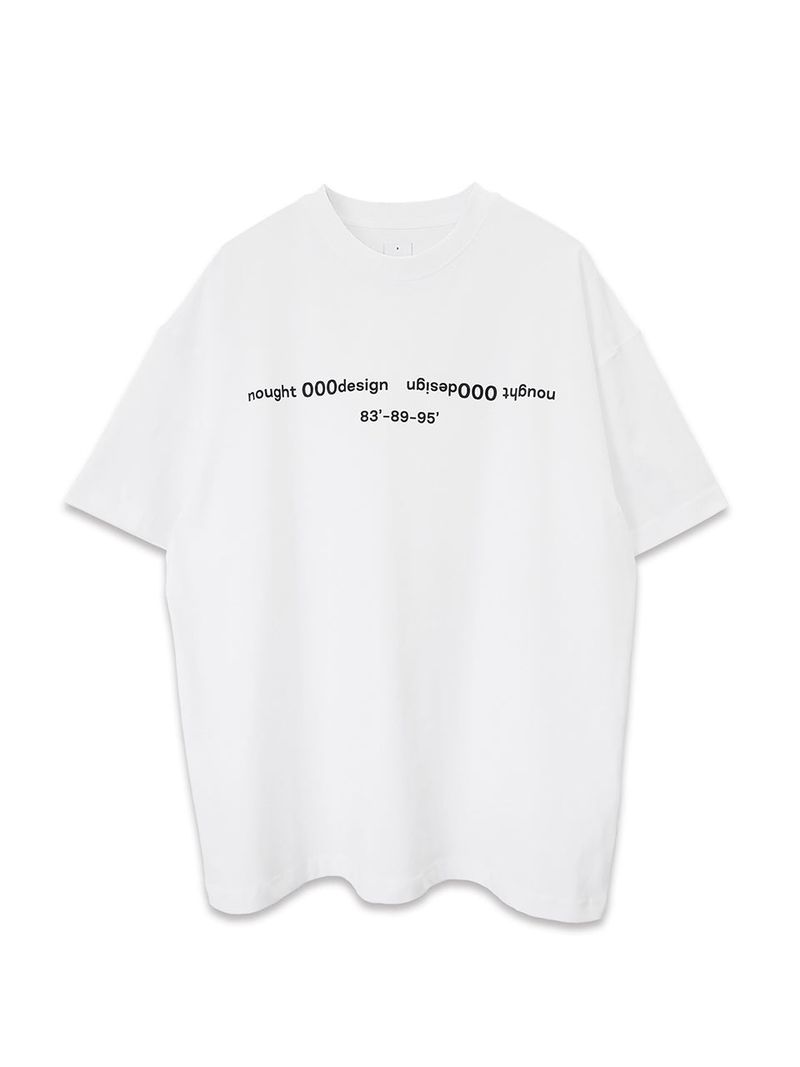nought(ノウト)の「Reverse Logo T-Shirt / White(Tops)」