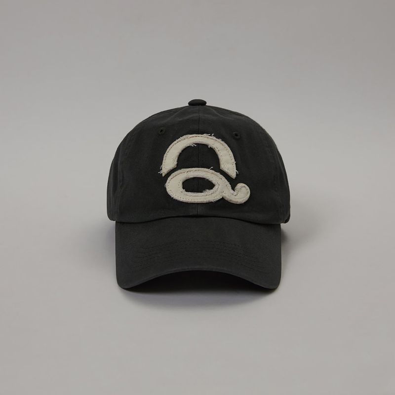 Washed Logo Ball Cap (Charcoal/White)