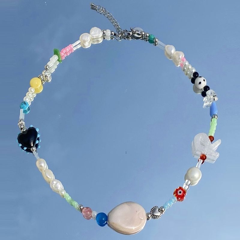 love mix necklace (black mix)