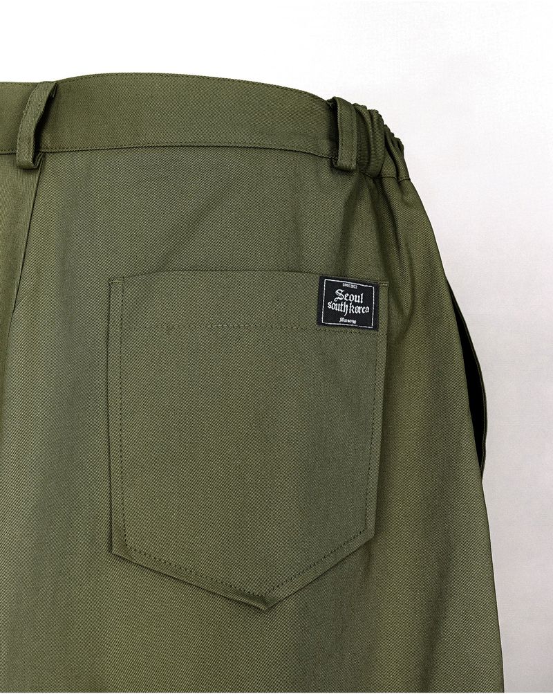 Mwoong Balloon-fit Work Pants(KHAKI)