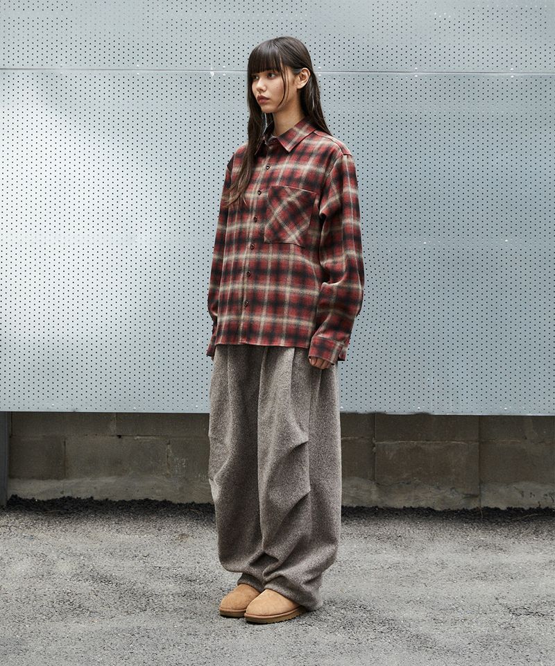 FLANNEL CHECK SHIRT_RED