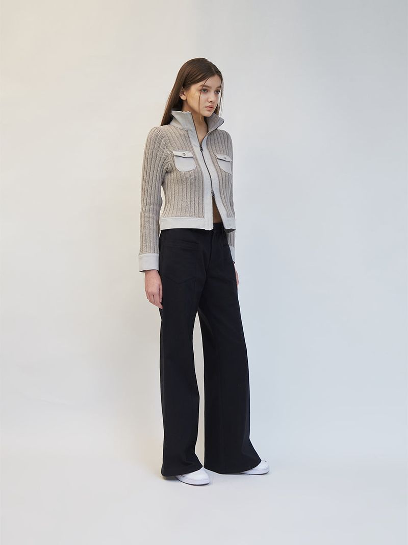 FRONT POCKET FLARE PANTS