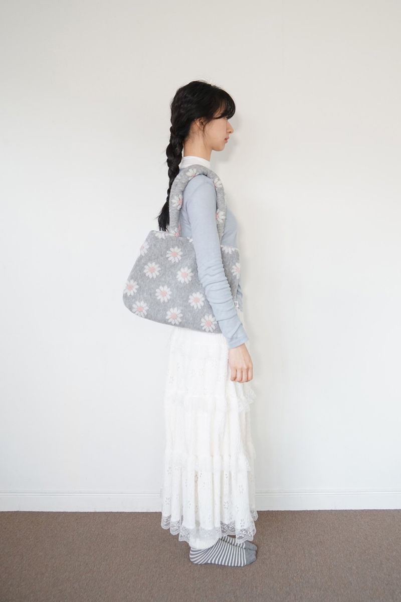 Blumi bag - Pink blossom (Grey)