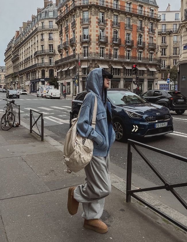 Demon Washing Knit Hood Jacket