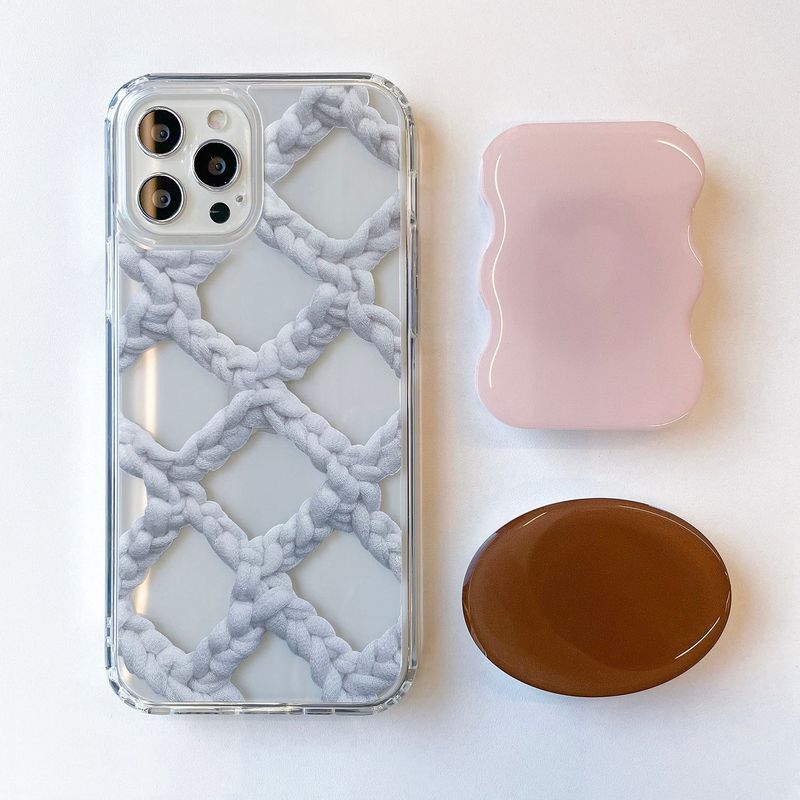 CROCHET NET PHONE CASE_BLUE