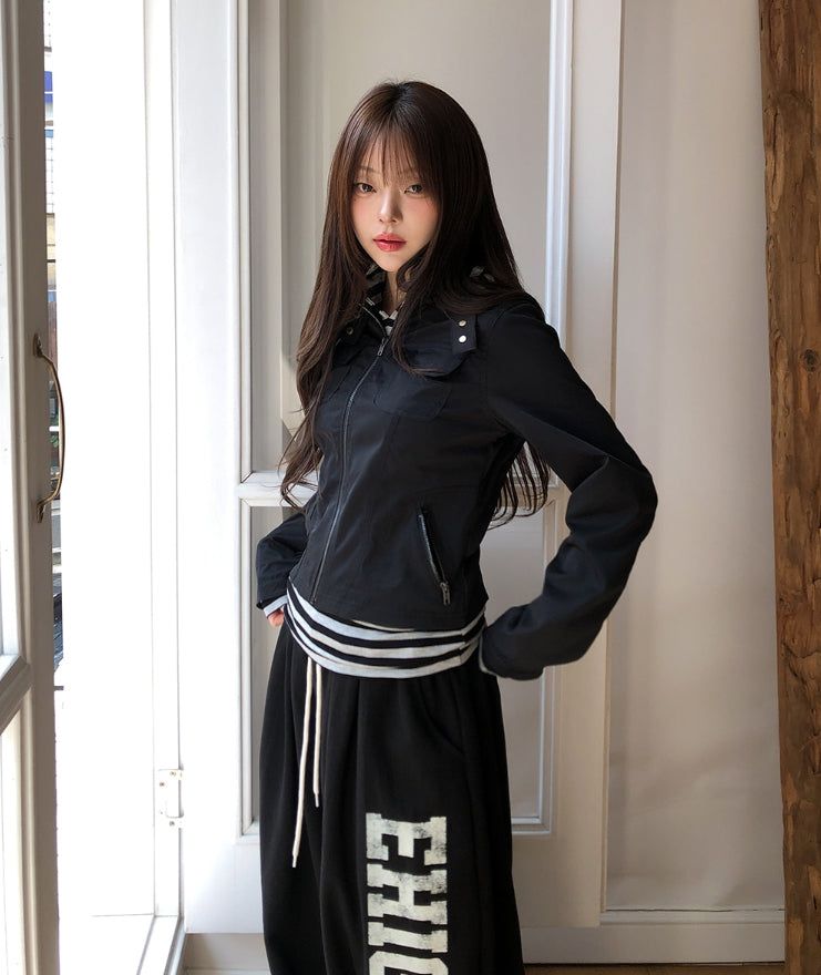 Turns Two-Pocket Biker Jacket